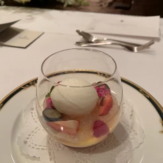 デザート。フルーツたっぷり！母から好評でした