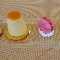 マーブルチーズケーキ マンゴーソレイユ マカロン