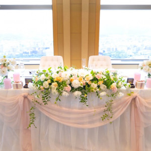 テーブルコーディネートは日比谷花壇さんと打ち合わせました。|574190さんのJRタワーホテル日航札幌の写真(1312008)