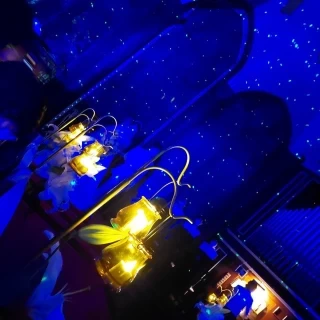 チャペルの、プラネタリウム演出。