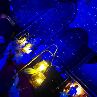 チャペルの、プラネタリウム演出。