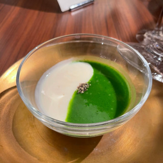 小松菜とカブのスープです