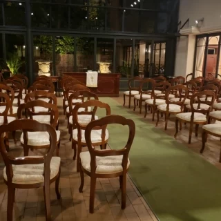 チャペルも披露宴会場になるみたいです