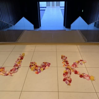 チャペルを見学しをえた際にでたら素敵なサプライズが