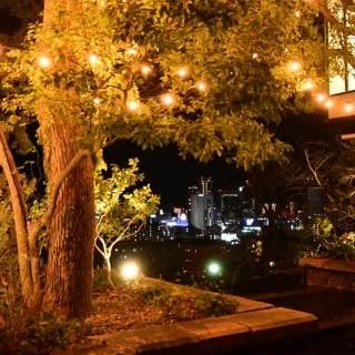 式場入り口の景色
