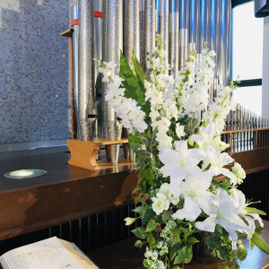 パイプオルガンとお花|575122さんのホテルグランドヒル市ヶ谷の写真(1150448)