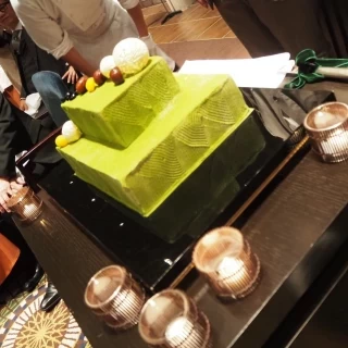 抹茶のケーキ