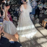 ガン式のシャボン玉で退場