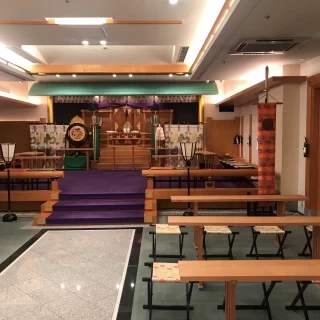 館内にある神殿