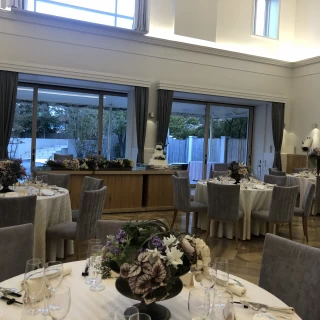 ガーデン付き披露宴会場