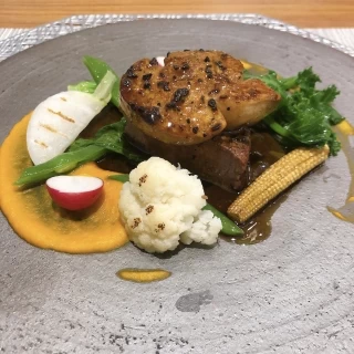 フォアグラと牛フィレ肉