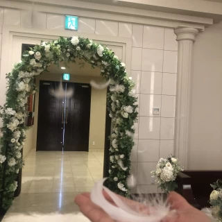フェザーシャワーの演出