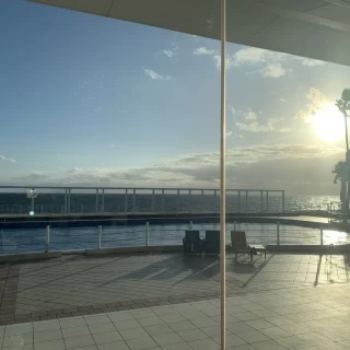 披露宴会場からの景色