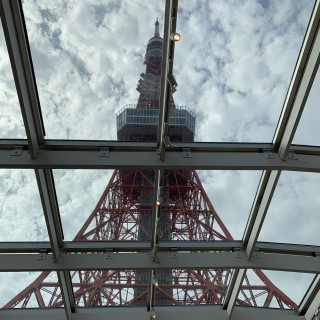 チャペルから見上げると東京タワー！！！