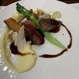 目の前でソースをかけてくれました！