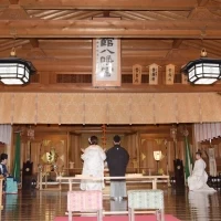 函館八幡宮本殿の様子
