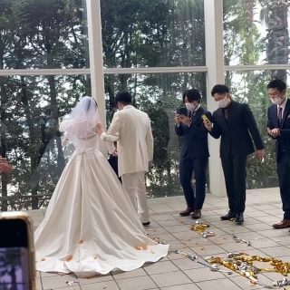 フラワーシャワー後