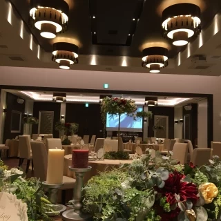 広々した披露宴会場