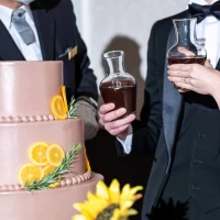 チョコレート好きなのでこだわって依頼したウェディングケーキ！