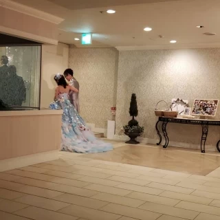 カラードレス退場