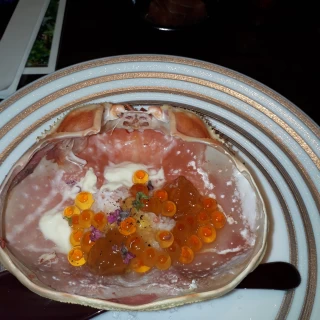 カニの料理でした。