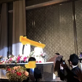 披露宴会場のメイン席