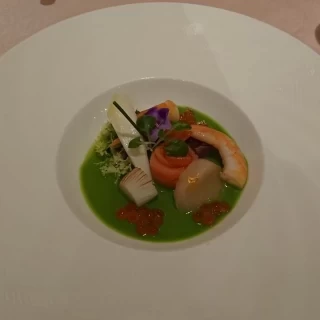 グリーンピースのスープ