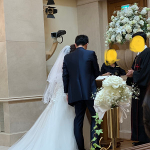 コロナの中でのバタバタ結婚式 挙式会場は天井が高くパイプオルガンもよく響いて良かったです 口コミ 評判 帝国ホテル 大阪 ウエディングパーク