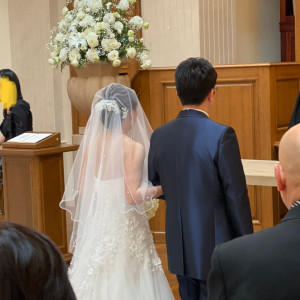 コロナの中でのバタバタ結婚式 挙式会場は天井が高くパイプオルガンもよく響いて良かったです 口コミ 評判 帝国ホテル 大阪 ウエディングパーク