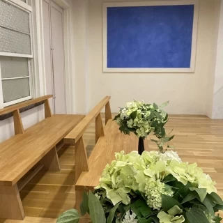 囲み型。新郎新婦入場口。