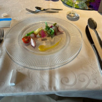 白身魚のマリネ彩色野菜のサラダ