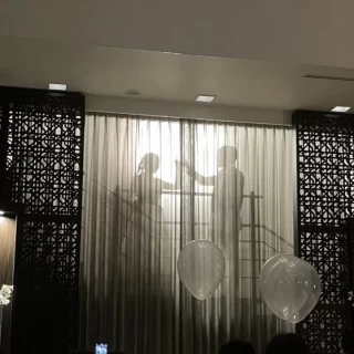 披露宴でのシルエット入場です！