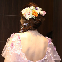 ヘッドドレス
造花はフランベルアムールでレンタル出来ます