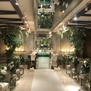 ナチュラルな挙式会場。