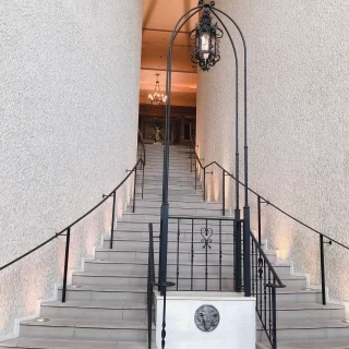 チャペル前の階段
