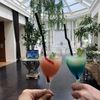 ウェルカムドリンクの試飲