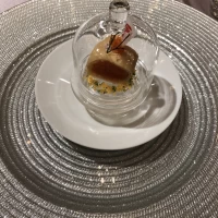 前菜。盛り付けが可愛かったです。