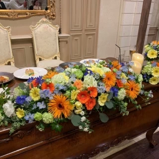 イメージ通り、それ以上に素敵な装花をつくって頂きました