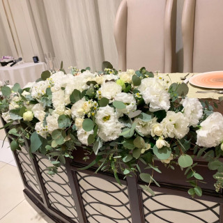 当日の高砂のお花です。