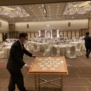 席への案内もわかりやすかったです。