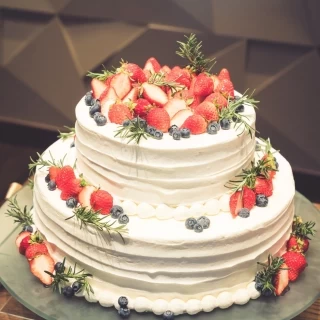 オーダーしたケーキ味も美味しい
