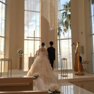 模擬挙式の見学ができました