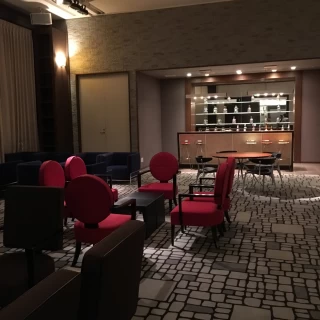 ウェルカムドリンク頂ける
待合スペースです