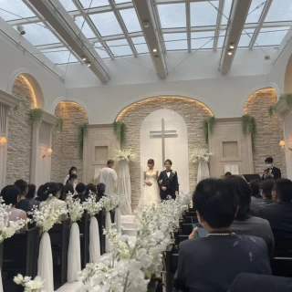 新郎新婦入場後
