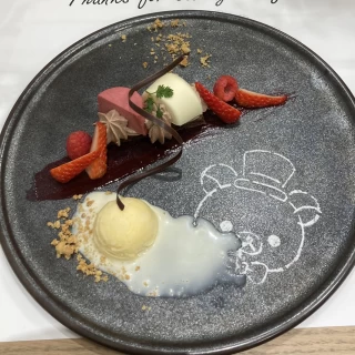 リラックマフェスのデザートの試食です