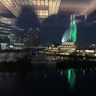 披露宴会場から見た外の景色