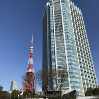 ホテルのすぐ隣に東京タワーがあります。