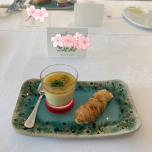 お料理は美味しくて、器も素敵でした|580798さんのブルー インフィニティー／ILE DE RÉ (イル・ド・レ)●小さな結婚式の写真(1181005)