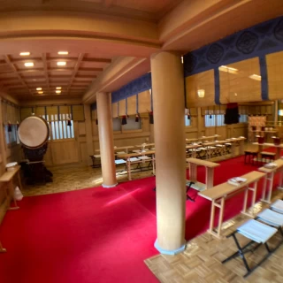 特別に入れていただいた式場