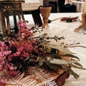 テーブル装花|580868さんのIRIS WATER TERRACE AYAMEIKE（イリスウォーターテラスあやめ池）の写真(1166831)
